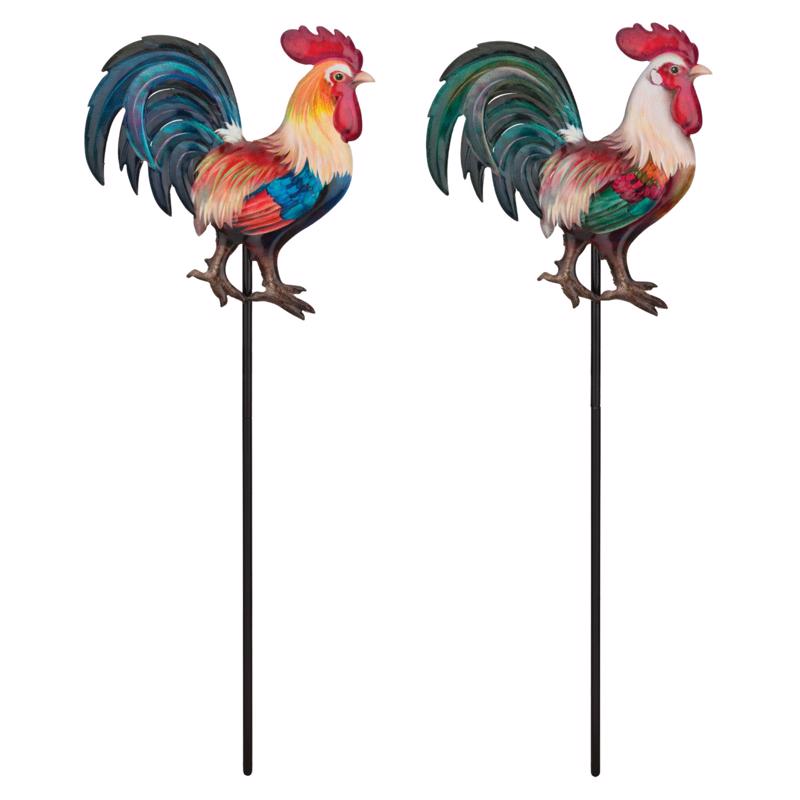 Regal Art & Gift Multicolored Metal 18.25 in. H X 6.75 in. W Planter Stake