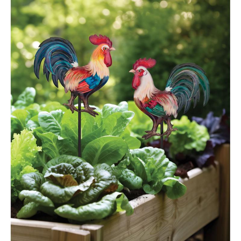 Regal Art & Gift Multicolored Metal 18.25 in. H X 6.75 in. W Planter Stake