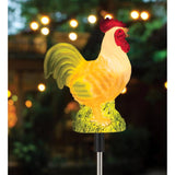 Regal Art & Gift Multicolored Acrylic/Metal 27.5 in. H X 7.5 in. L Solar Garden Stake