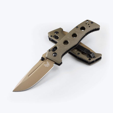 Benchmade Olive Drab Green MagnaCut Stainless Steel 7-8 in. 273FE-05 Mini Adamas Pocket Knife