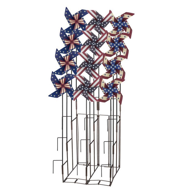 Regal Art & Gift Multicolored Metal 36.5 in. H X 9.5 in. L Garden Stake Spinner