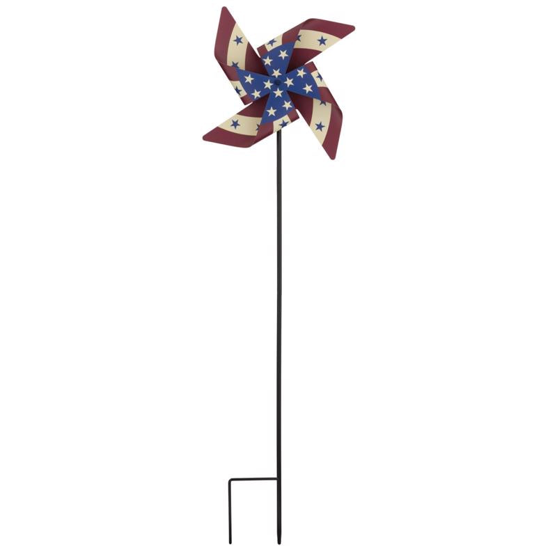 Regal Art & Gift Multicolored Metal 36.5 in. H X 9.5 in. L Garden Stake Spinner