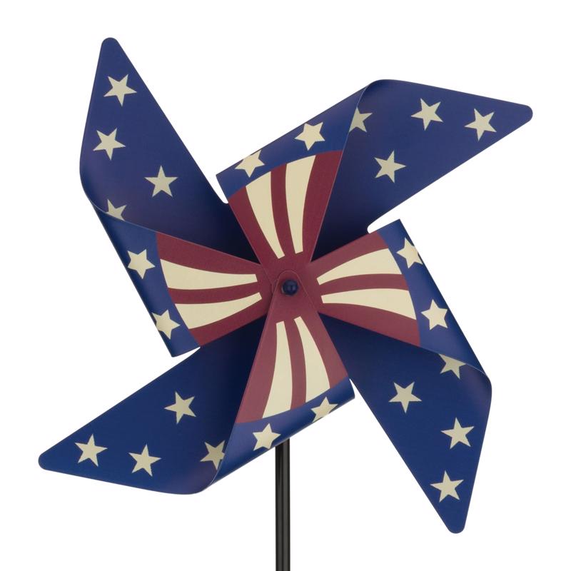 Regal Art & Gift Multicolored Metal 36.5 in. H X 9.5 in. L Garden Stake Spinner
