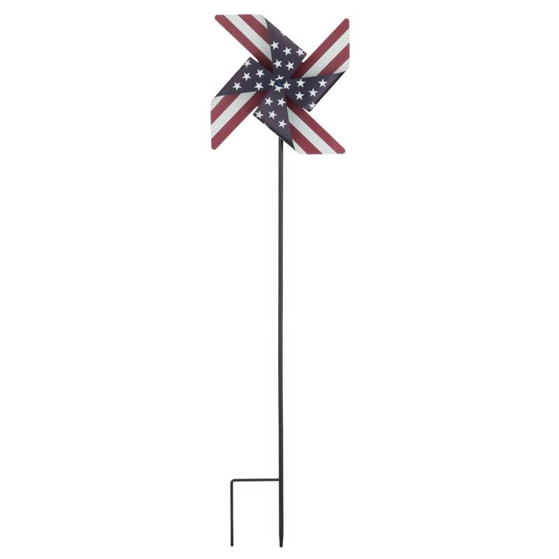 Regal Art & Gift Multicolored Metal 36.5 in. H X 9.5 in. L Garden Stake Spinner
