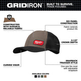 Milwaukee Tool Gridiron Trucker Hat Brown One Size Fits Most