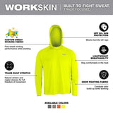 Milwaukee Workskin XXL Long Sleeve Unisex Crew Neck Yellow Hooded Sweatshirt