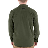 Milwaukee Gridiron XXL Long Sleeve Men's Collared Green Flannel Shirt