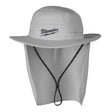 Milwaukee Tool Workskin Hat With Neck Shade Gray S/M