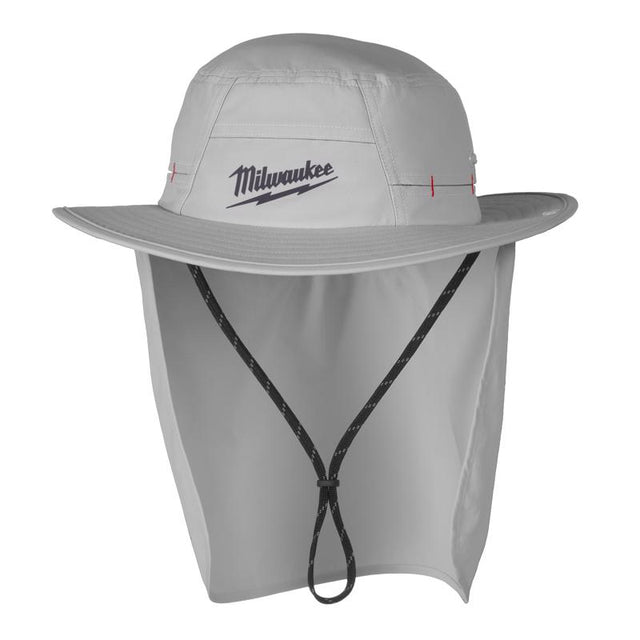 Milwaukee Tool Workskin Hat With Neck Shade Gray S/M
