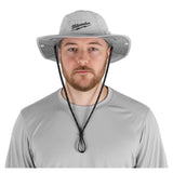Milwaukee Tool Workskin Hat With Neck Shade Gray S/M