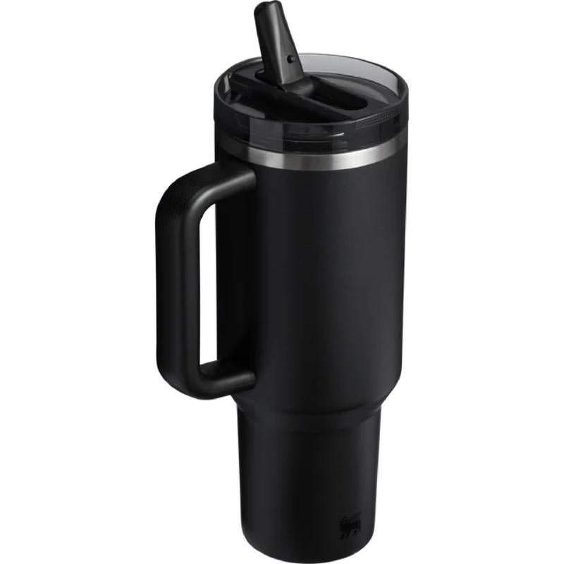 Stanley The Quencher 40 oz Black 2.0 BPA Free Double-wall Vacuum Insulated Straw Tumbler