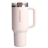Stanley The Quencher 40 oz Rose Quartz BPA Free Double-wall Vacuum Insulated Straw Tumbler