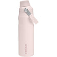 Stanley IceFlow 24 oz Rose Quartz BPA Free Double-wall Vacuum Water Bottle with Spout Lid
