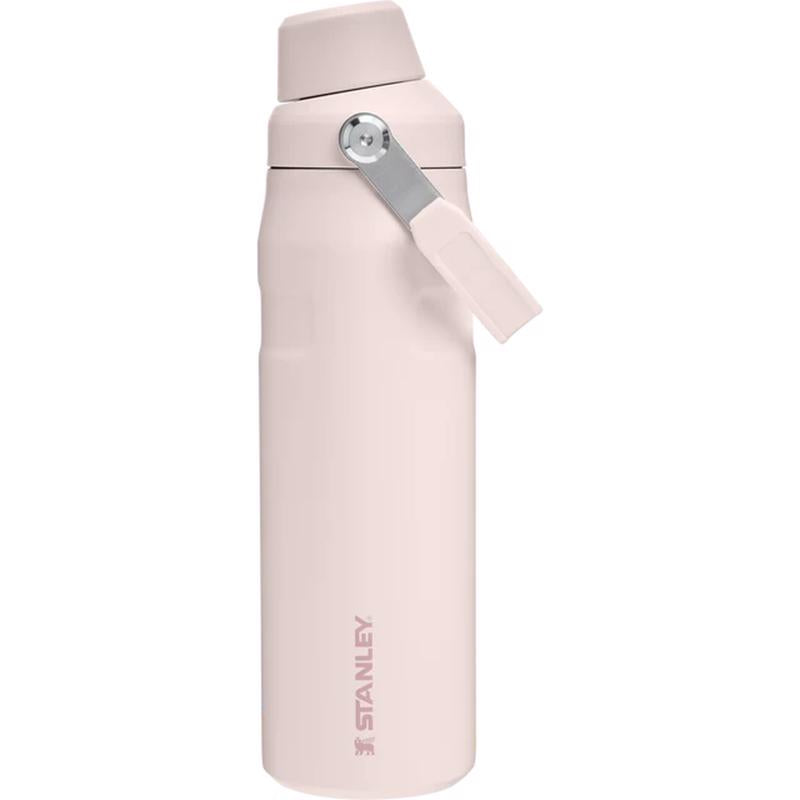 Stanley IceFlow 24 oz Rose Quartz BPA Free Double-wall Vacuum Water Bottle with Spout Lid
