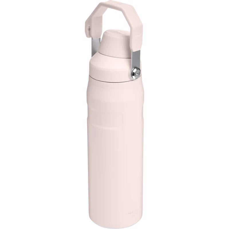 Stanley IceFlow 24 oz Rose Quartz BPA Free Double-wall Vacuum Water Bottle with Spout Lid