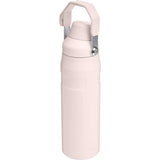 Stanley IceFlow 24 oz Rose Quartz BPA Free Double-wall Vacuum Water Bottle with Spout Lid