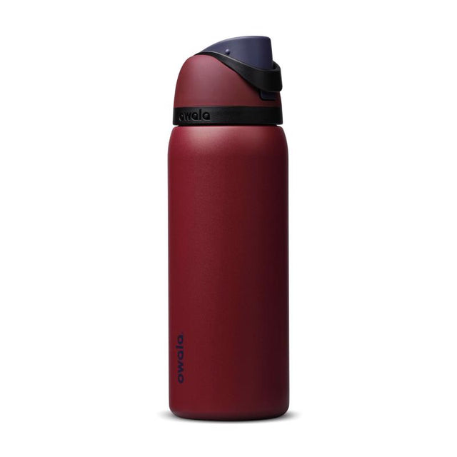 Owala FreeSip 32 fl. oz. Burgundy Bay BPA Free Vacuum Insulated Bottle