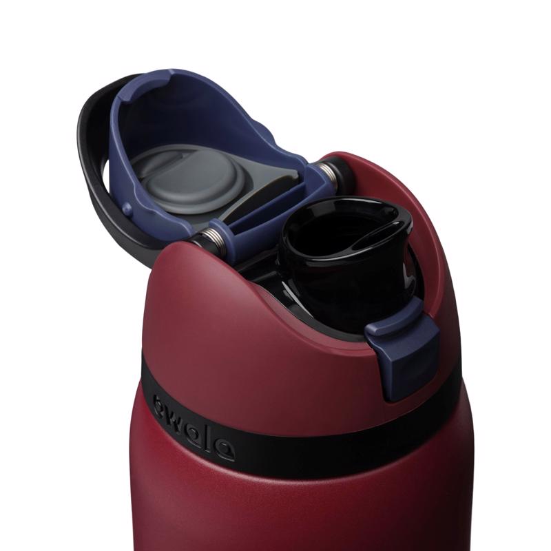 Owala FreeSip 32 fl. oz. Burgundy Bay BPA Free Vacuum Insulated Bottle