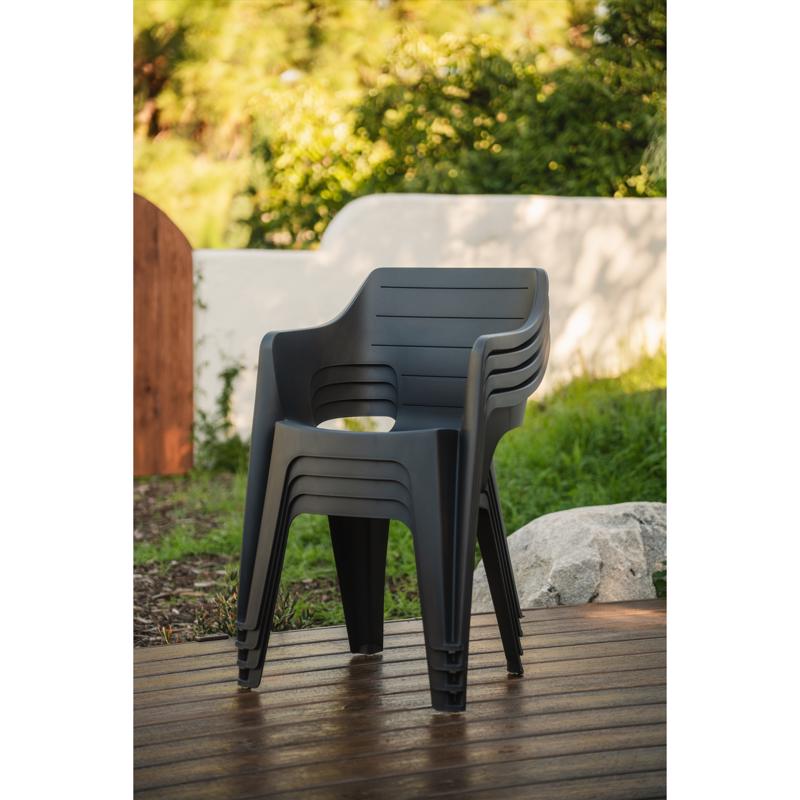 Keter Bilbao Graphite Resin Frame Chair