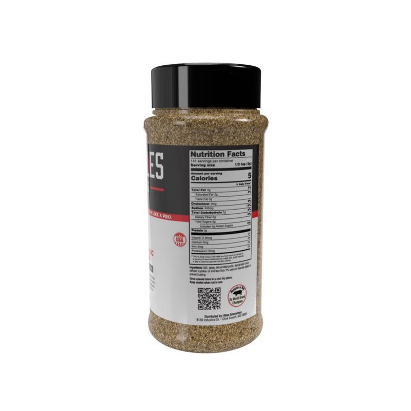 Heath Riles BBQ Salt Pepper Garlic Bar-B-Q Rub/Seasoning 16 oz