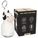 Asobu 6.75 oz WHITE BPA Free Insulated Kids Water Bottle w/Straw