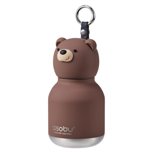Asobu 6.75 oz Brown BPA Free Insulated Kids Water Bottle w/Straw