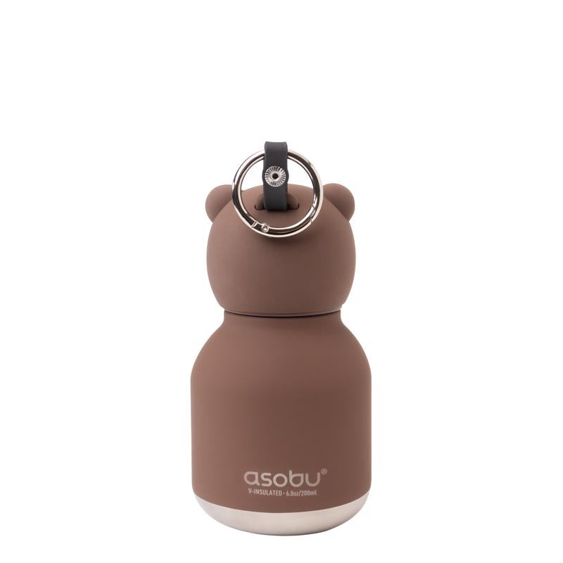 Asobu 6.75 oz Brown BPA Free Insulated Kids Water Bottle w/Straw