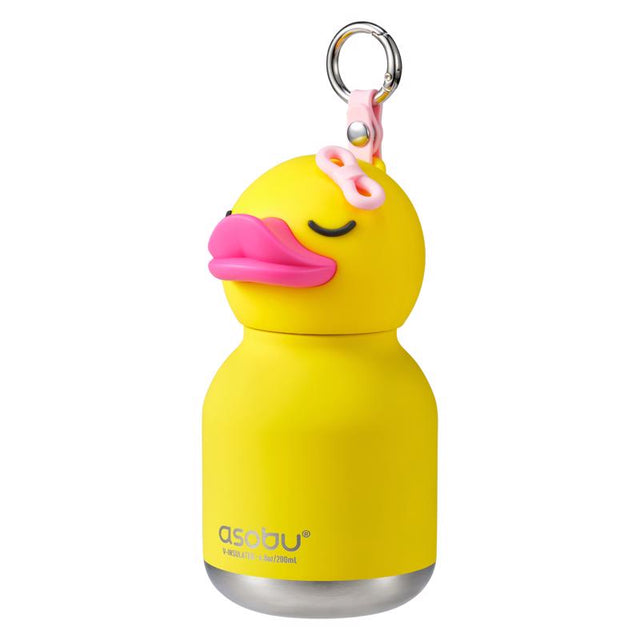 Asobu 6.75 oz Yellow BPA Free Insulated Kids Water Bottle w/Straw