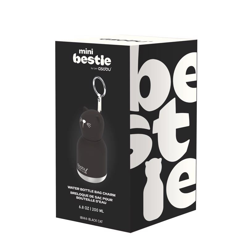 Asobu 6.75 oz Black BPA Free Insulated Kids Water Bottle w/Straw