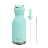 Asobu 16 oz Teal BPA Free Insulated Kids Water Bottle w/Straw