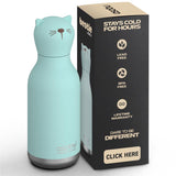Asobu 16 oz Teal BPA Free Insulated Kids Water Bottle w/Straw