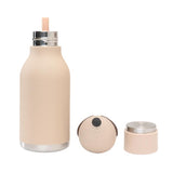 Asobu 16 oz Beige BPA Free Insulated Kids Water Bottle w/Straw