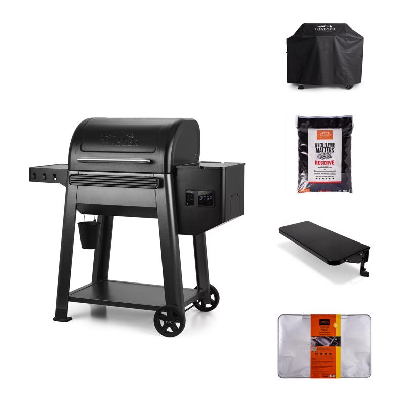 Traeger Westwood Wood Pellet Grill + Pellets, Folding Shelf, Cover and Drip Tray Liner