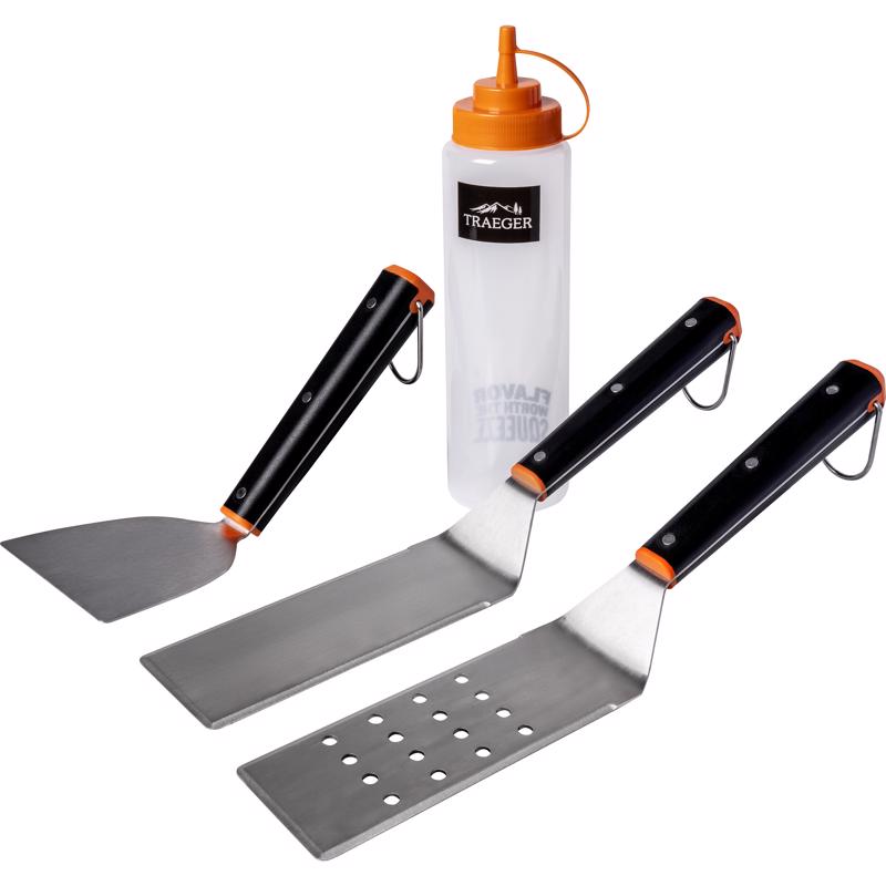 Traeger Flatrock 3 Burner Griddle  + Griddle Tool Set, hooks, Liner and Griddle Conditioner