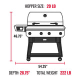 recteq X-Fire Pro Grill, Cover and ShelfBundle