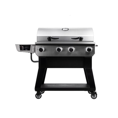 Includes recteqs X-Fire Pro 825, grill cover, side-shelf, 3-Piece Tool Set, & 20-lb bag of Pellets.
