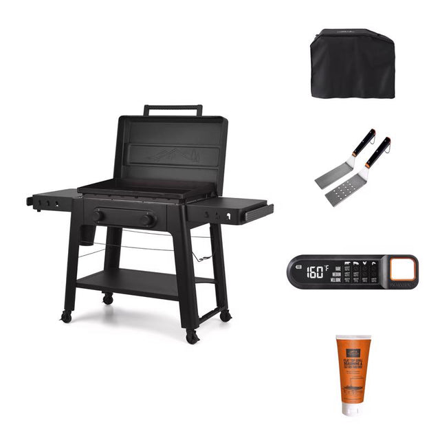 Traeger Irontop 2 Burner Griddle  + Cover, Thermometer, Spatula and Griddle Conditioner