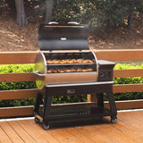 Includes recteqs Backyard Beast 1200, a front-folding shelf, and a custom-fit grill cover.