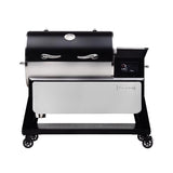 Backyard Beast 1200, a shelf, a grill cover, large bucket liners, large drip pan liners, & pellets.