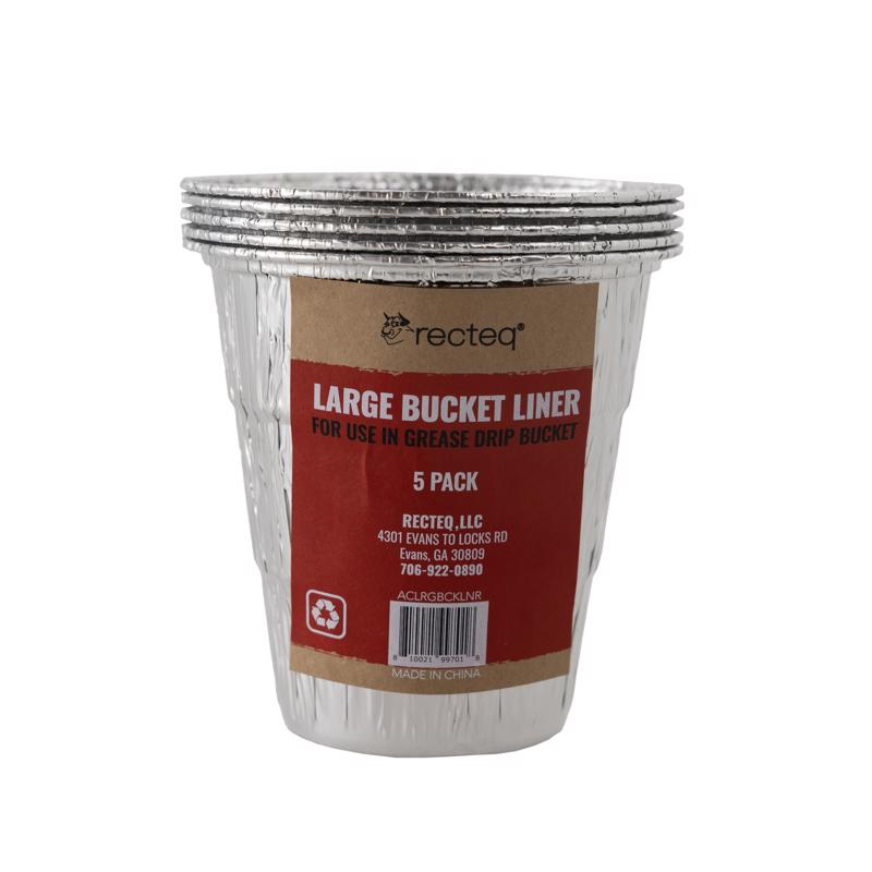 Backyard Beast 1200, a shelf, a grill cover, large bucket liners, large drip pan liners, & pellets.