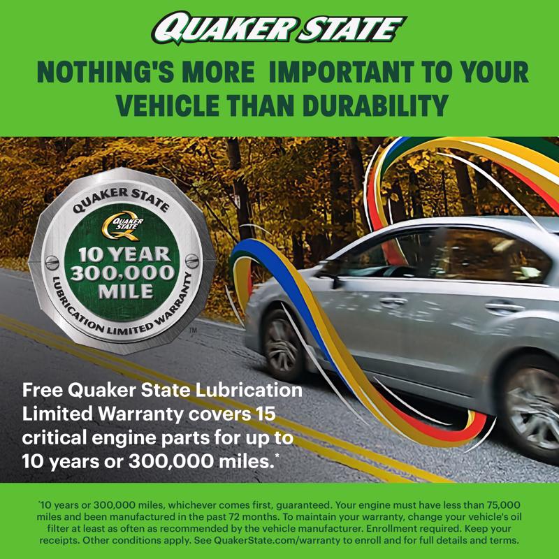 Quaker State 5W-20 Gasoline Synthetic Blend Motor Oil 1 qt 1 pk