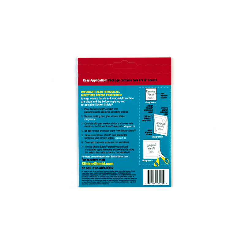 Sticker Shield Clear Film 2 pk