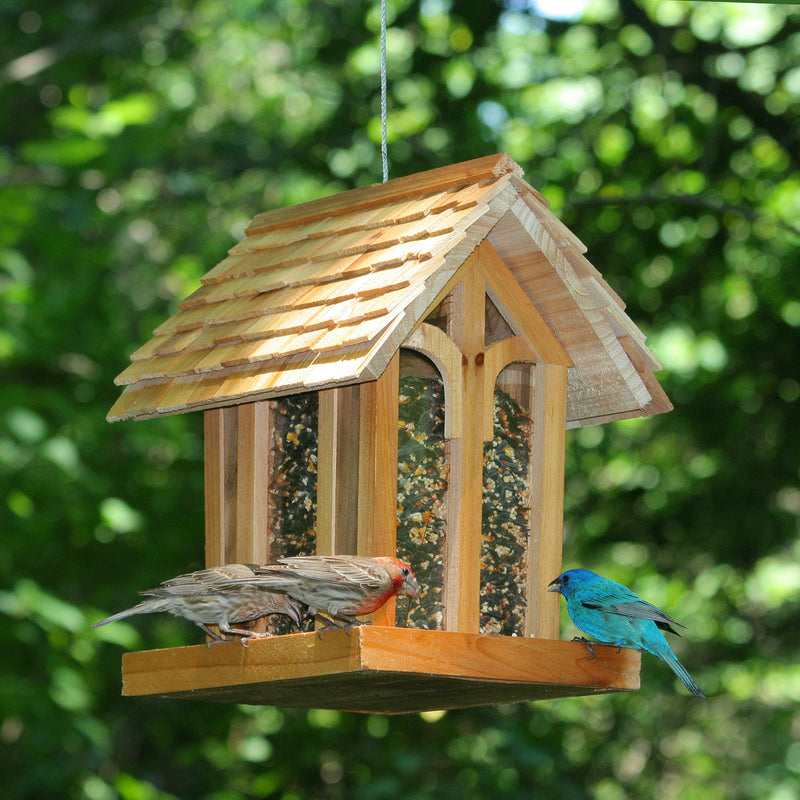 Perky-Pet Wild Bird 3.5 lb Cedar Mountain Chapel Bird Feeder 1 ports