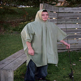 Boulder Creek Green Vinyl Rain Poncho