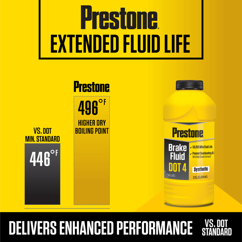 Prestone DOT 4 Brake Fluid 12 oz