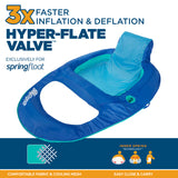 SwimWays Blue Fabric/Mesh Inflatable Recliner Pool Float