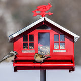 Perky-Pet Squirrel-Be-Gone Wild Bird 8 lb Metal Country House Bird Feeder 1 ports