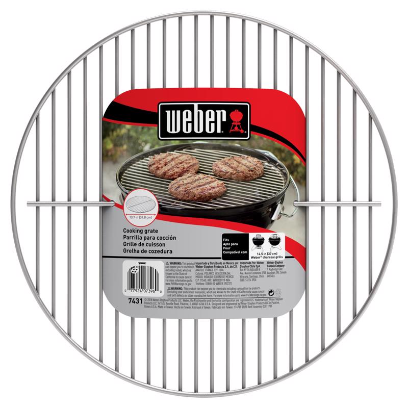 Weber Replacement 14" Charcoal Grill Grate 13.7 in. L X 13.7 in. W