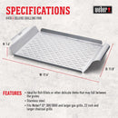 Weber Stainless Steel Grilling Pan 17.4 in. L X 11.8 in. W 1 pk