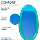 SwimWays Hyper-Flate Valve Assorted Fabric/Mesh Inflatable Spring Float Original Pool Float